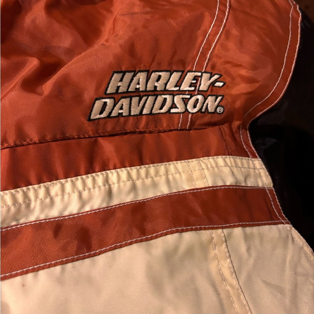 Harley-Davidson Orange and Cream Racing Jacket
